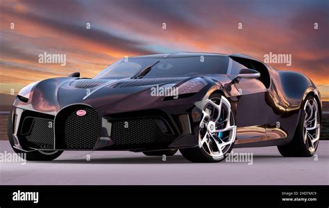 Bugatti La Voiture Noire The World S Most Expensive Car Stock Photo