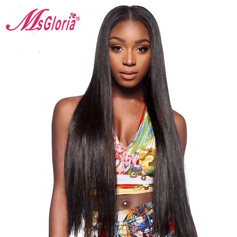 Msgloria Silk Top Full Lace Human Hair Wigs For Women Glueless Peruvian