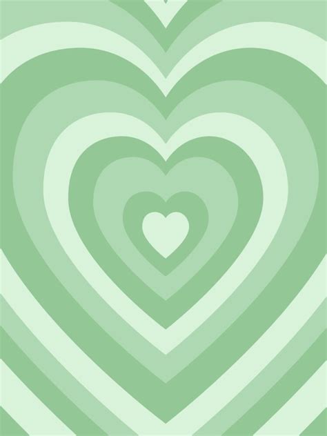 Powerpuff Girls Love Heart Pattern Pastel Green IPhone Case For