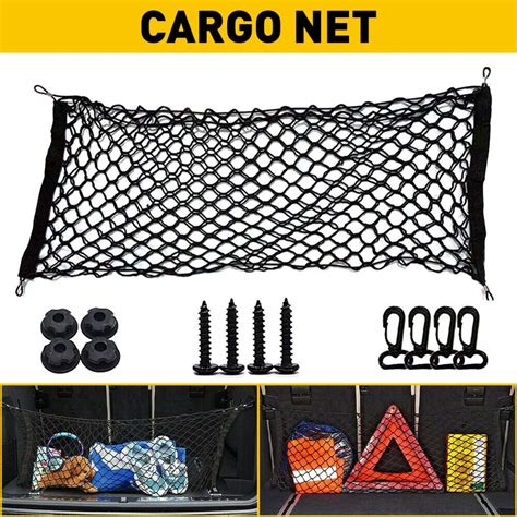 Envelope Style Trunk Cargo Net Storage Organizer Universal Bag Hook For