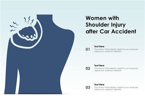 Women With Shoulder Injury After Car Accident Powerpoint Slides