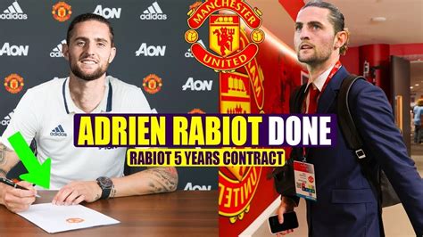 Deal Done Adrien Rabiot Signs In Manchester Unitedrabiot In Old