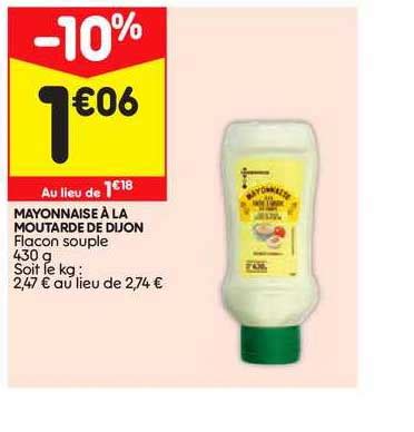 Offre Mayonnaise La Moutarde De Dijon Chez Leader Price