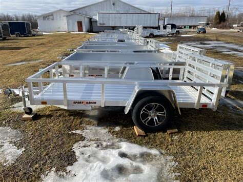 5 X 10 Sport Haven Deluxe Utility Trailer W Bi Fold Ramp Bay