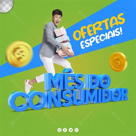 Social Media Mês Do Consumidor Ofertas Especiais Lojas Psd Editávelzip