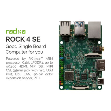 RADXA ROCK 4 SE SBC ALTERNATIF RASPBERRY PI KINI HADIR DI INDONESIA