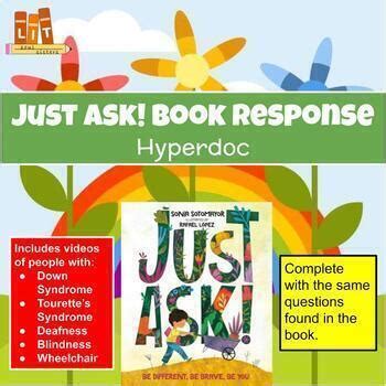 Just Ask! Book Response HyperDoc by Lit Soul Sisters | TpT