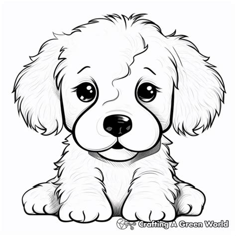 Puppy Face Coloring Pages Free Printable