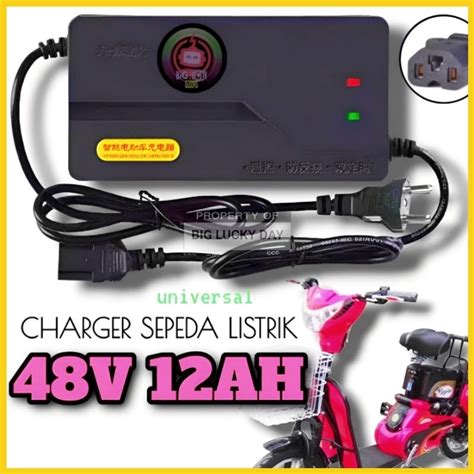 Jual Charger Sepeda Listrik V Ah Universal Cas Casan Volt Selis