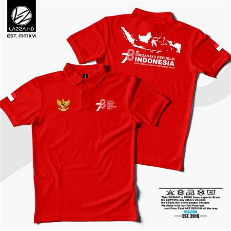 Jual Poloshirt Polo Hut Ri Peta Republik Indonesia Hari Kemerdekaan