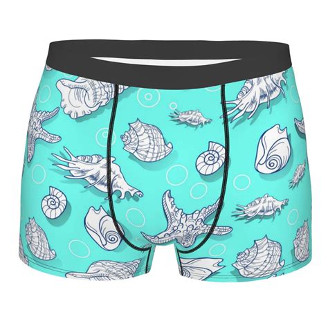 Lukts Seashell And Starfish Men S Underwear Covered Waistband Boxer