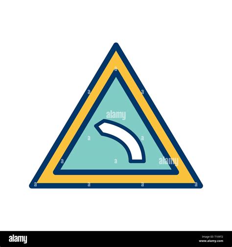 illustration left bend icon stock photo alamy