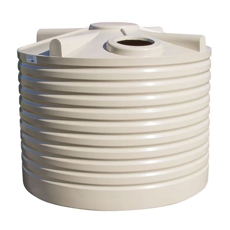 Clark Tanks 5000L Squat Round Poly Water Tank - Beige | Bunnings Warehouse