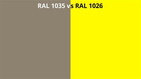 Ral 1035 Vs 1026 Ral Colour Chart Uk