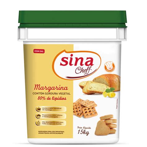 Margarina Sina Sina Cheff Sal 80 Lípídios Três Amaral Alimentos