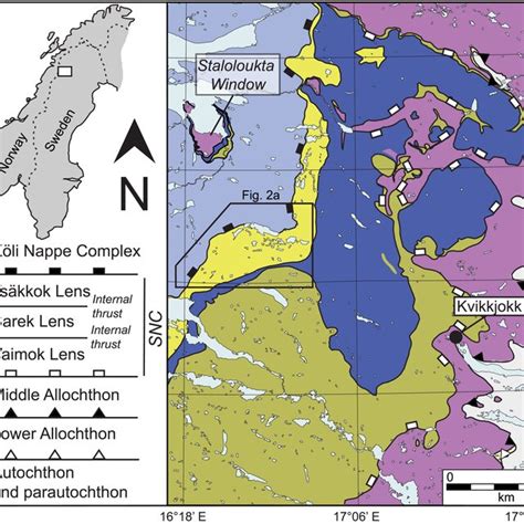 Simplified Tectonostratigraphic Map Of The Scandinavian Caledonides In