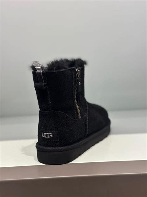 Ugg Classic Mini Double Zip Boot Black Royal Collection