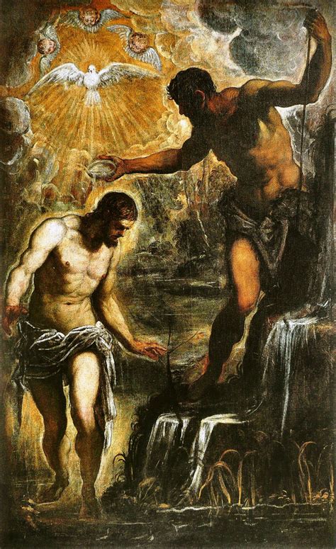 El Bautismo De Jes S Por J Tintoretto Bautismo De Jesus