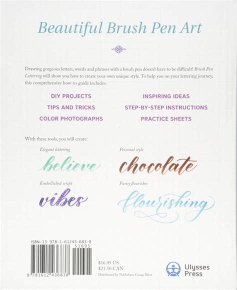 Brush Pen Lettering: A Step-by-Step Workbook for Learning Decorative ...