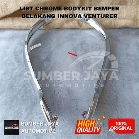 Jual List Chrome Bodykit Innova Venturer Bemper Belakang Original Di