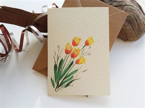 Yellow Tulips Card Owie´s Art