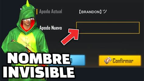 Como Poner El Nombr Invisible En Free Fire Nuevo M Todo Muy