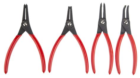 Rs Pro 4 Piece Circlip Pliers Bent Straight Tip Rs