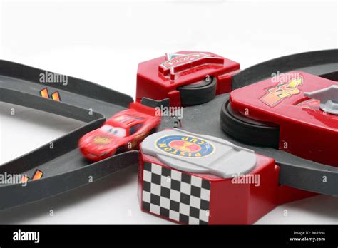 Lightning Mcqueen race car and battery powered racetrack toy based on ...