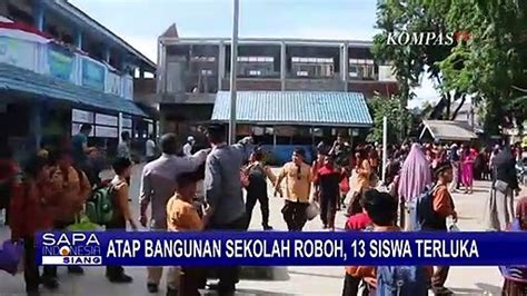 Atap Bangunan Sekolah Roboh 13 Siswa MIN 2 Banda Aceh Terluka Video