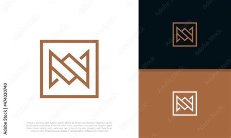 Initials M logo design. Initial Letter Logo. Stock Vector | Adobe Stock