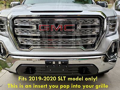 Gmc Sierra Slt Chrome Grille Insert Mesh Grill Overlay