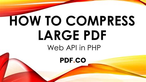 Compressing PDF Files In PHP Using PDF Co Web API YouTube