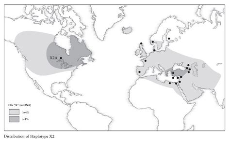 Distribution of Haplogroup X2A - Middle East DNA in Pre-Columbian Great ...