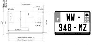 Plaque Dimmatriculation Des Motos Une Taille Unique LegiPermis