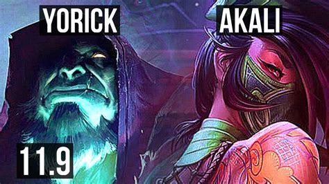 Yorick Vs Akali Top Rank 5 Yorick 1700 Games 1 5m Mastery 4 1 3