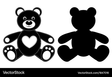 Silhouette of a bear Royalty Free Vector Image