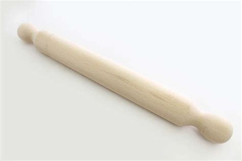 Wooden Rolling Pin In Beech Wood Fixed Handle Calder