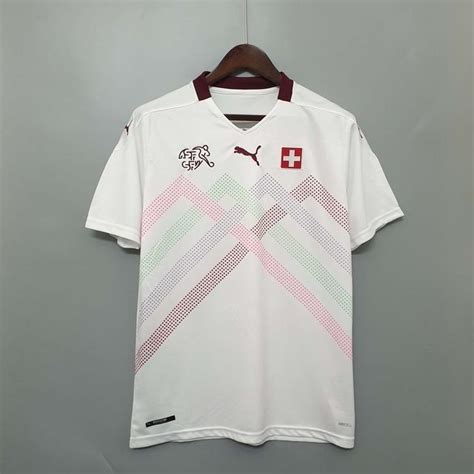 Camiseta Suiza 2º equipación EURO 2021 Marcas Jerez