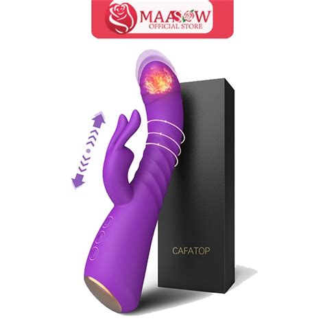 Thrusting Dildo Rabbit Vibrator For Women Vibrating Dildo With G Spot