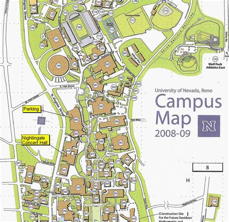 Unr Campus Map Pdf | Draw A Topographic Map