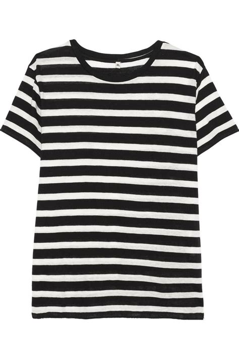 R13 Boy Striped Slub Cotton And Cashmere Blend T Shirt Net A Porter