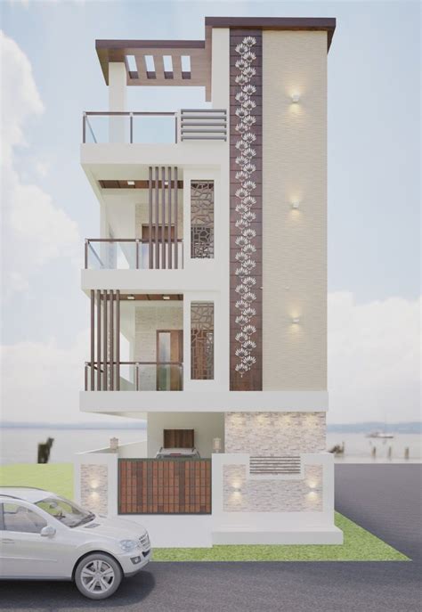 Elevation Designs For 3 Floors Building In Hyderabad Pencilartdrawingsstepbystepeasy