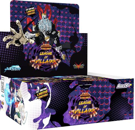 Jasco Games My Hero Academia Ccg League Of Villains Booster Display