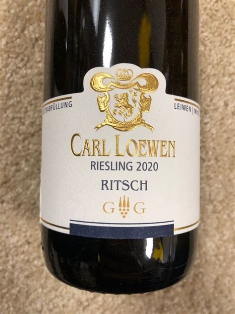 2020 Carl Loewen Thörnicher Ritsch Riesling Großes Gewächs Germany