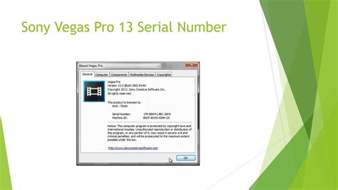 PPT Serial Number Sony Vegas Pro 13 PowerPoint Presentation Free