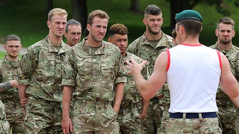 England Squad Trains With Royal Marines Ahead Of June Meet Up