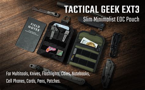 Jp Tactical Geek Ext3ポケットオーガナイザー、軽量edc Puchオーガナイザー、ナイロンデイリー