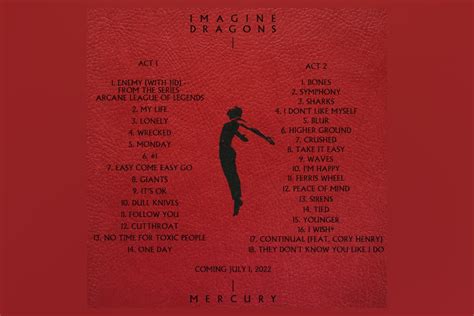 Imagine Dragons Disponibiliza A Tracklist Do Álbum “mercury Acts 1 And 2” Notícias Universal