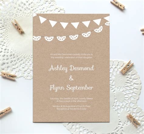 Free Printable Wedding Invitation Template