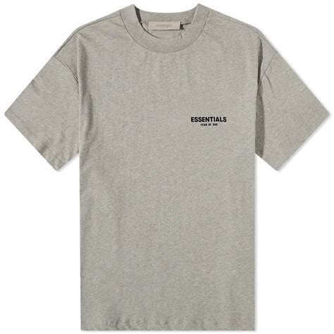 FEAR OF GOD ESSENTIALS Logo T-Shirt Dark Oatmeal | END. (US)